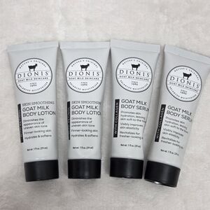 ​Dionis Goat Milk Skincare Mini Set Of 4- Lotion & Serum (Retinol/Collagen) New